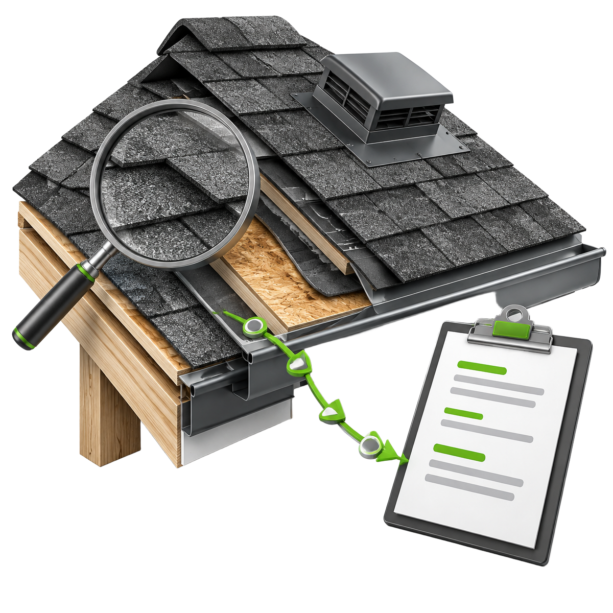 Roof inspection leading to clear next steps